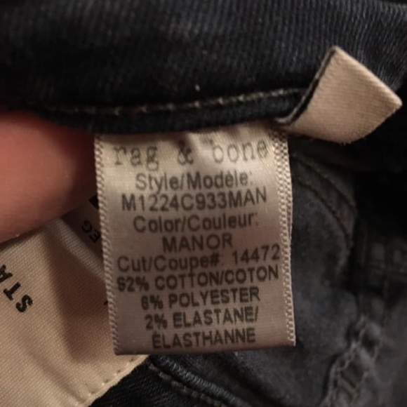 Men’s Rag And Bone Distressed Skinny Jean size 30 - Picture 8 of 8